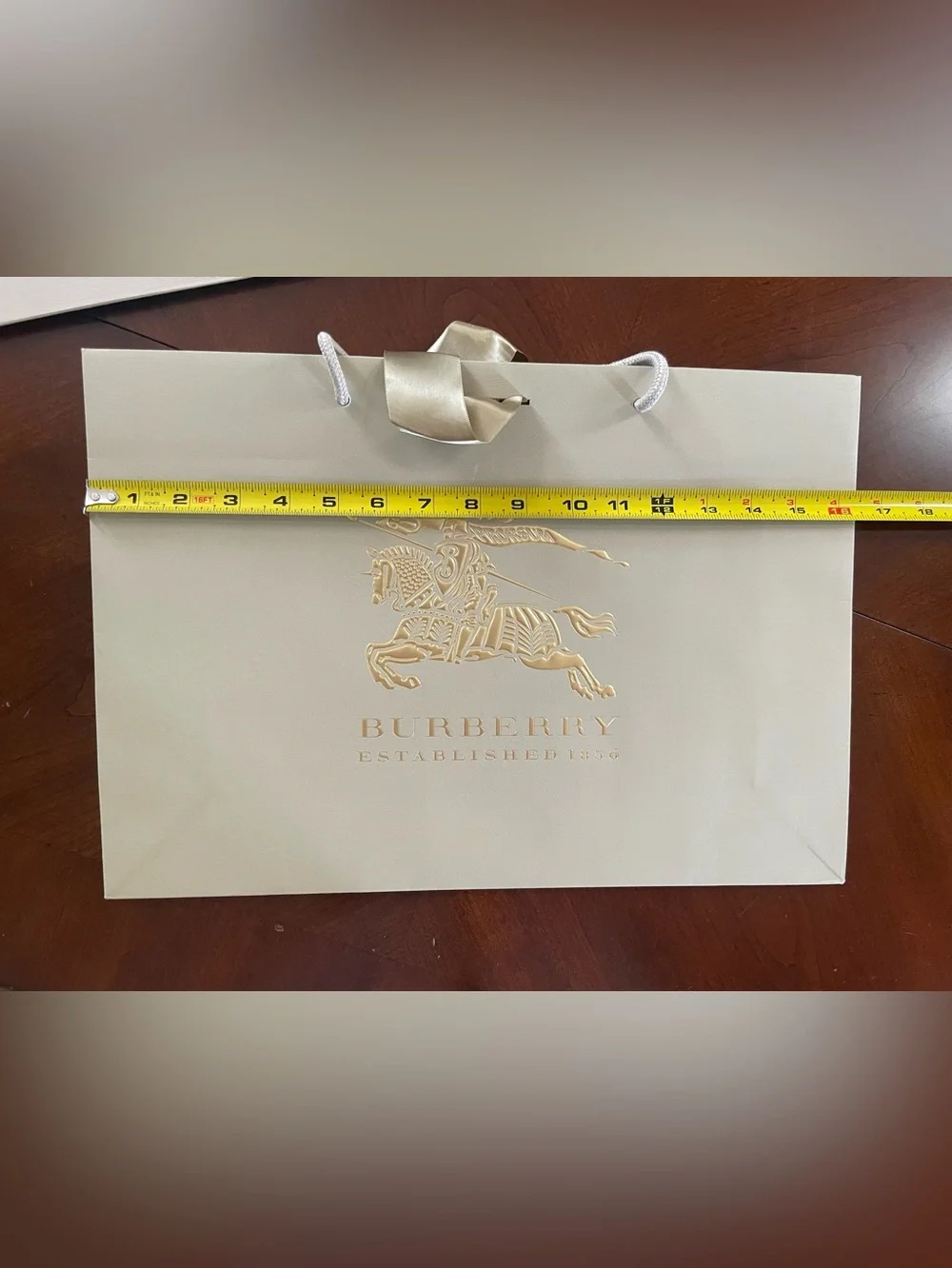 Burberry Equestrian Knight Prorsum Large Luxury Shopping Bags Set of 2